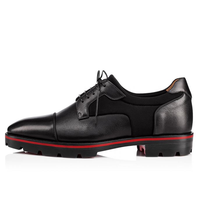 Derby Christian Louboutin Mika Sky 000 Calf Derby Hombre Negros | MX-67752