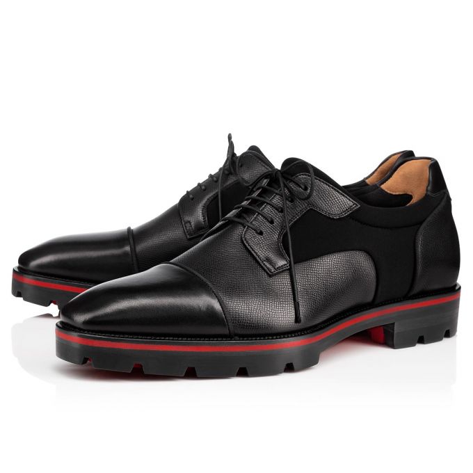 Derby Christian Louboutin Mika Sky 000 Calf Derby Hombre Negros | MX-67752