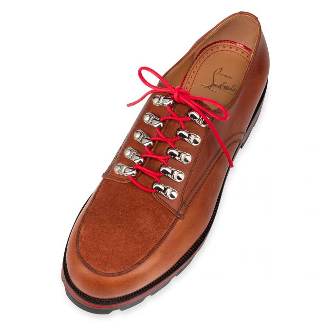 Derby Christian Louboutin Simonalpes Calf Derby Hombre Marrom | MX-34165