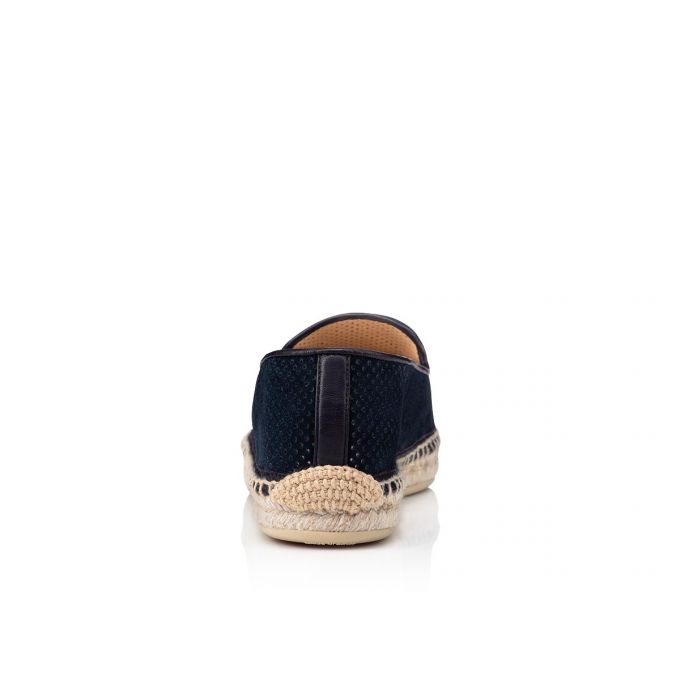 Espadrilles Christian Louboutin Nanou Orlato Veau Velours Espadrilles Mujer Azules | MX-33665