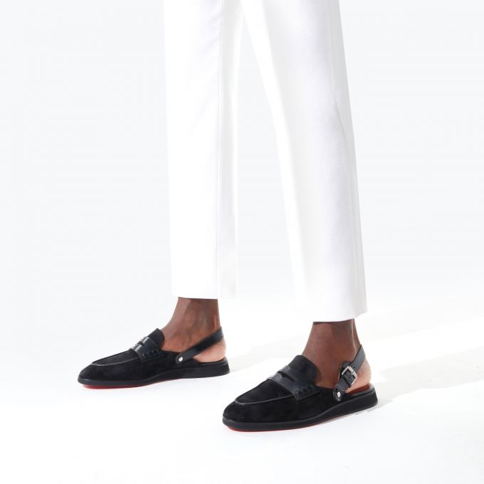 Espadrilles & Sandals Christian Louboutin Tricoto Calf Espadrilles Hombre Negros | MX-19193