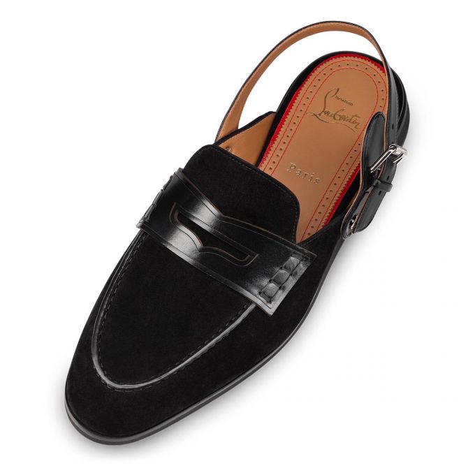 Espadrilles & Sandals Christian Louboutin Tricoto Calf Espadrilles Hombre Negros | MX-19193