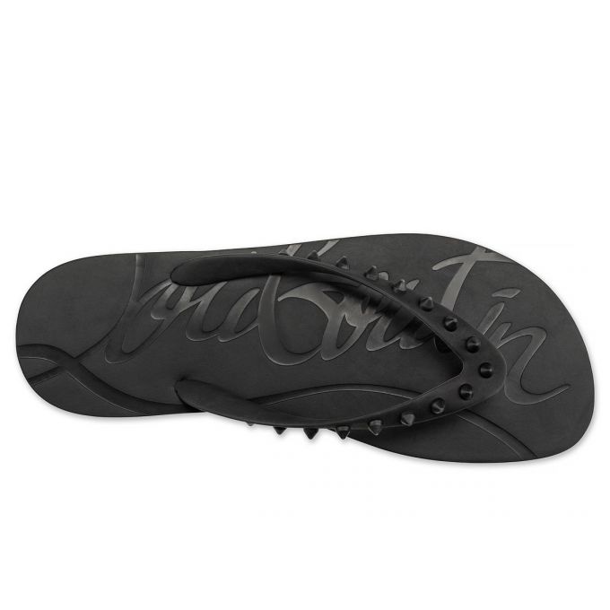 Espadrilles & Sandals Christian Louboutin Loubi Flip 000 Pvc Sandals Hombre Negros | MX-40958