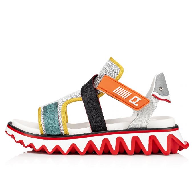 Espadrilles & Sandals Christian Louboutin Summer Loubishark Version Mesh Sandals Hombre Multicolor | MX-51870