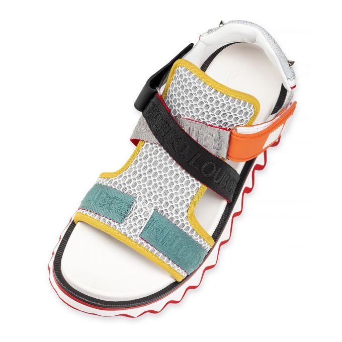 Espadrilles & Sandals Christian Louboutin Summer Loubishark Version Mesh Sandals Hombre Multicolor | MX-51870