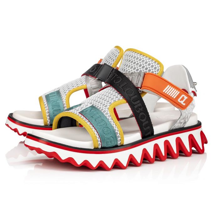 Espadrilles & Sandals Christian Louboutin Summer Loubishark Version Mesh Sandals Hombre Multicolor | MX-51870