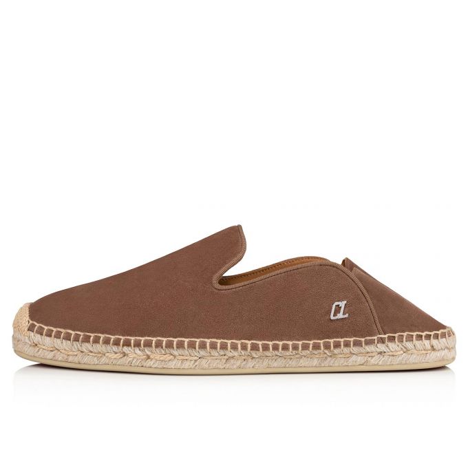 Espadrilles & Sandals Christian Louboutin Espadon Calf Espadrilles Hombre Marrom | MX-93778