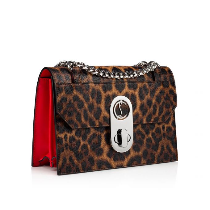 Evening Bags Christian Louboutin Elisa Small Creative Cuero Evening Bags Mujer Marrom Rojos Plateados | MX-82686