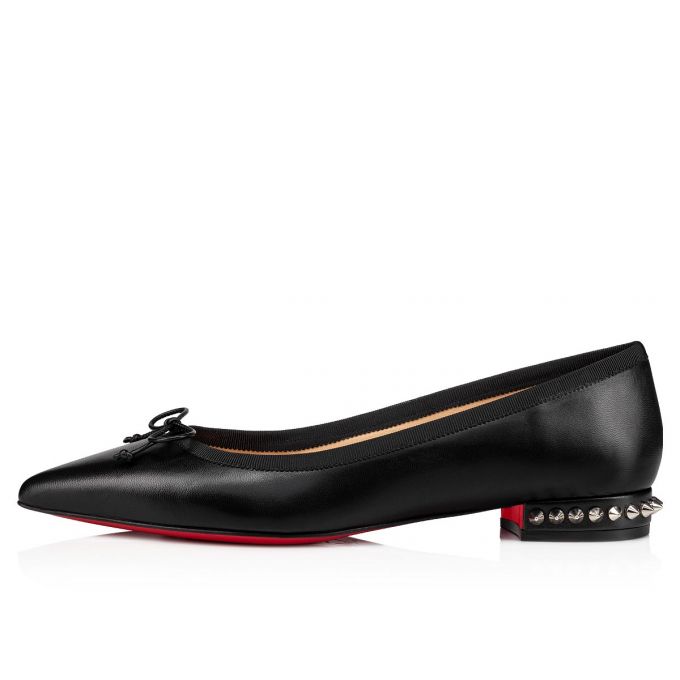 Flats Christian Louboutin Hall 000 Version Nappa Flats Mujer Negros | MX-71786