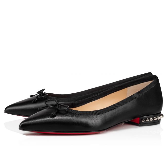 Flats Christian Louboutin Hall 000 Version Nappa Flats Mujer Negros | MX-71786