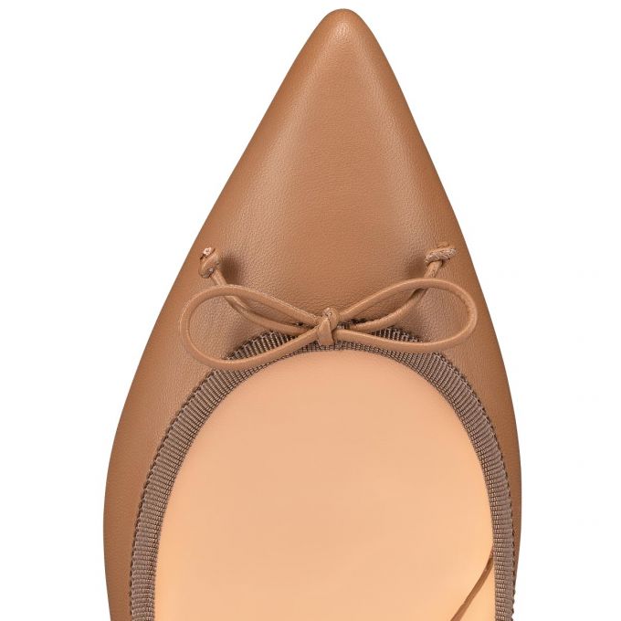 Flats Christian Louboutin Hall 000 Version Fennec Nappa Flats Mujer Kaki | MX-88713