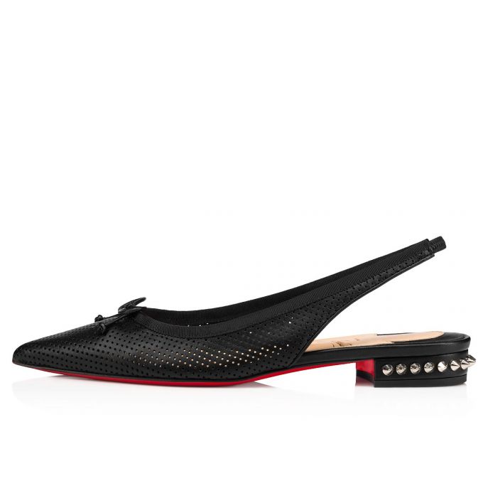 Flats Christian Louboutin Hall Sling Nappa Flats Mujer Negros | MX-05606