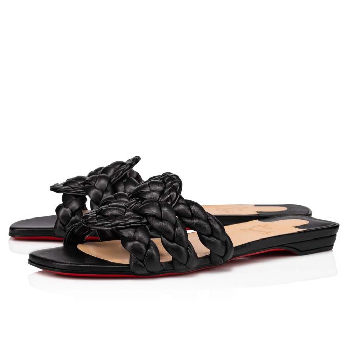 Flats Christian Louboutin Marmela Nappa Flats Mujer Negros | MX-18525