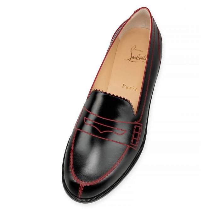 Flats Christian Louboutin Mocalaureat 000 Calf Flats Mujer Negros Rojos | MX-47750