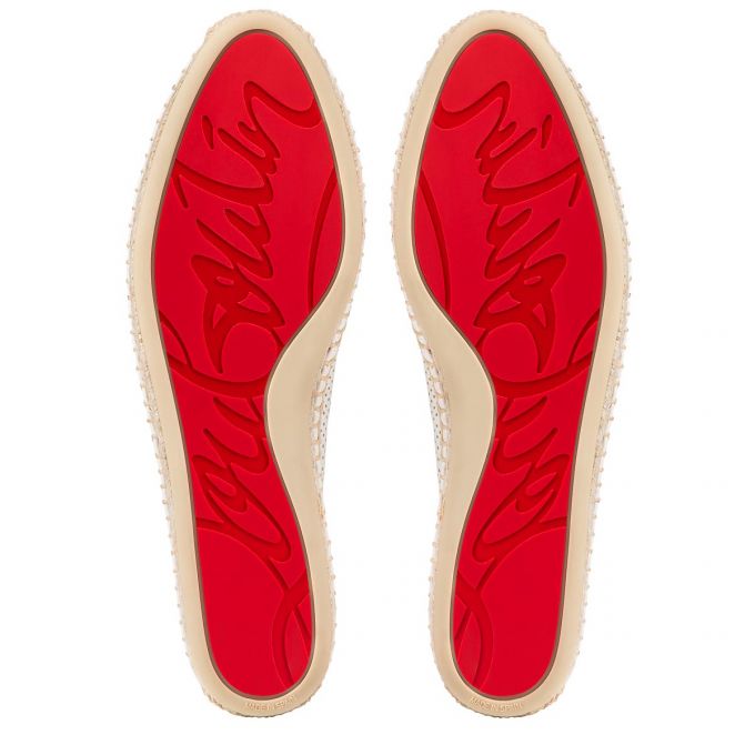 Flats Christian Louboutin Nanou Orlato Nappa Flats Mujer Blancos | MX-96860