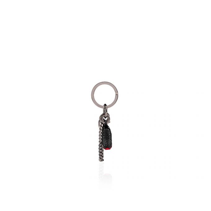 Llavero Christian Louboutin M Correr Metallic Finish Keyrings Hombre Negros Rojos | MX-81564