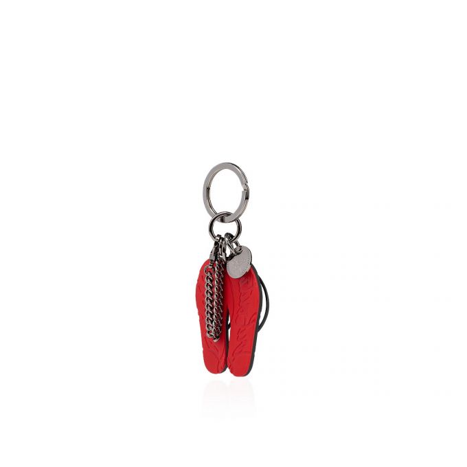 Llavero Christian Louboutin M Loubiflip Keyring Plastic Finish Keyrings Hombre Negros | MX-39254