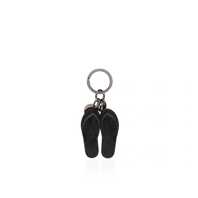 Llavero Christian Louboutin M Loubiflip Keyring Plastic Finish Keyrings Hombre Negros | MX-39254