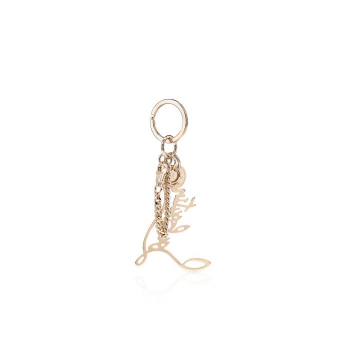 Llavero Christian Louboutin W Louboutin Logo Keyring Strass Keyrings Mujer Dorados | MX-84950