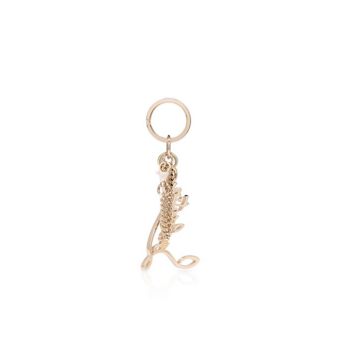 Llavero Christian Louboutin W Louboutin Logo Keyring Strass Keyrings Mujer Dorados | MX-84950