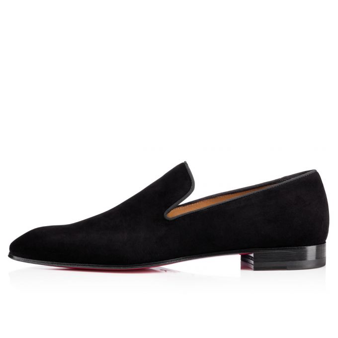 Loafers Christian Louboutin Dandelion 000 Veau Velours Loafer Hombre Negros | MX-64443