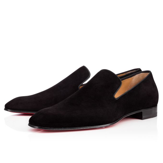 Loafers Christian Louboutin Dandelion 000 Veau Velours Loafer Hombre Negros | MX-64443