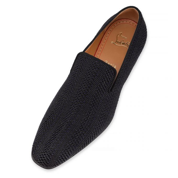 Loafers Christian Louboutin Dandelion Creative Fabric Loafer Hombre Negros | MX-65072