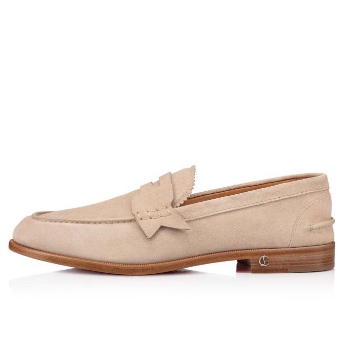 Loafers Christian Louboutin No Penny Calf Loafer Hombre Grises | MX-07771