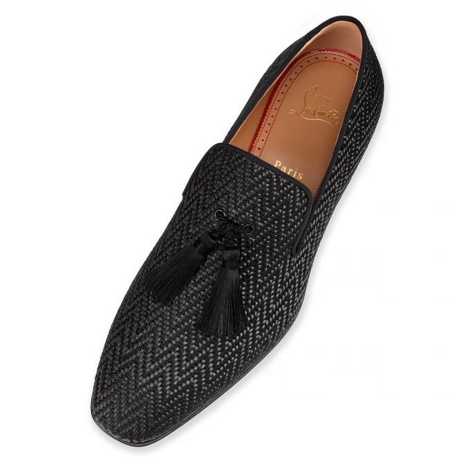 Loafers Christian Louboutin Officialito Creative Fabric Loafer Hombre Negros | MX-21121