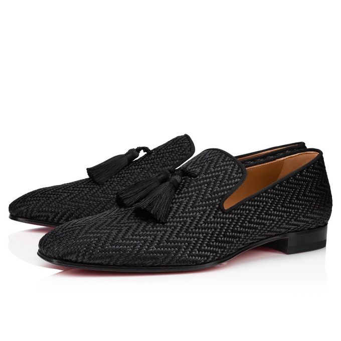 Loafers Christian Louboutin Officialito Creative Fabric Loafer Hombre Negros | MX-21121