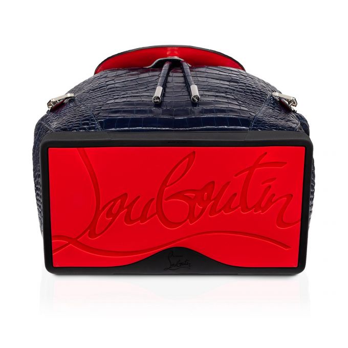 Mochilas Christian Louboutin Explorafunk S Creative Cuero Backpack Hombre Azules | MX-38031