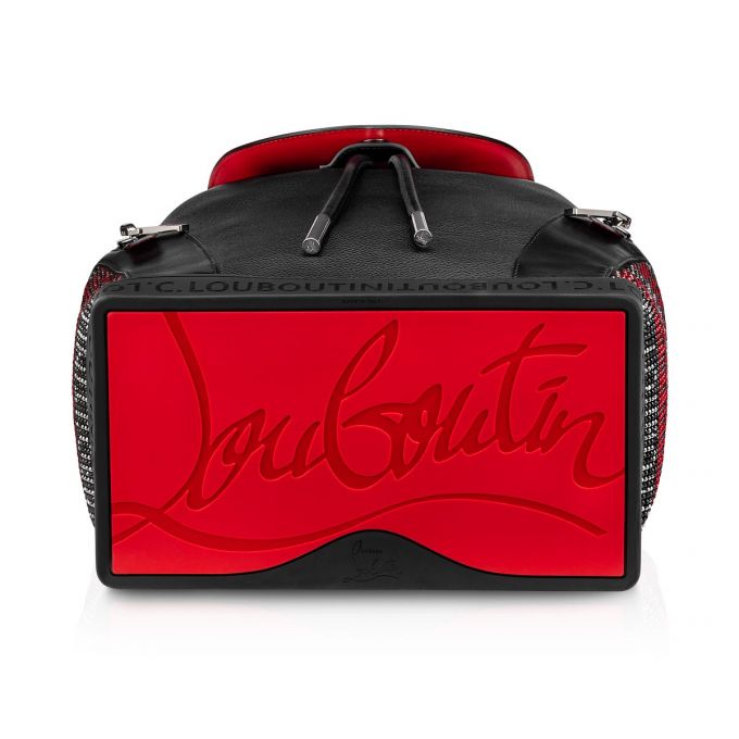 Mochilas Christian Louboutin Explorafunk S Creative Cuero Backpack Hombre Negros Rojos | MX-89941