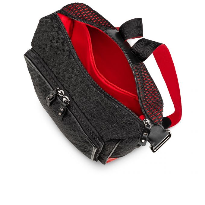 Mochilas Christian Louboutin Hop'N Zip Creative Fabric Backpack Hombre Negros | MX-15960