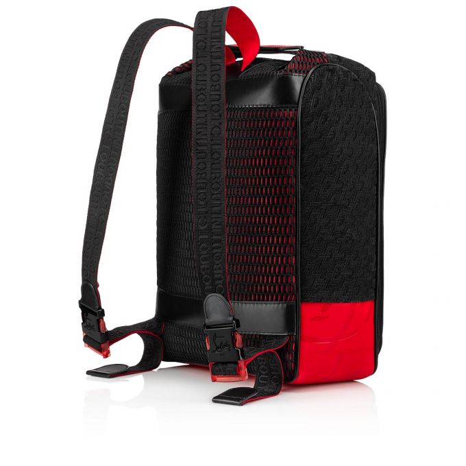 Mochilas Christian Louboutin Hop'N Zip Creative Fabric Backpack Hombre Negros | MX-15960