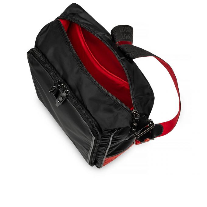 Mochilas Christian Louboutin Hop'N Zip Classic Fabric Backpack Hombre Negros | MX-99803