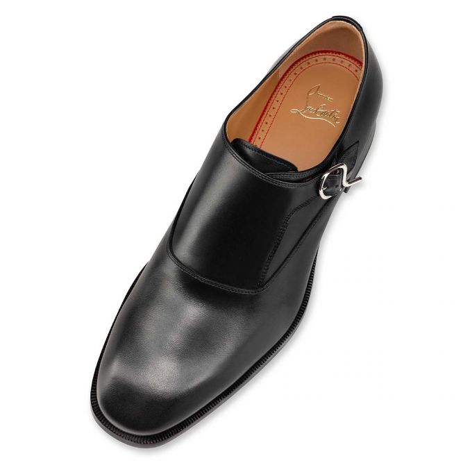 Monk Straps Christian Louboutin John Calf Monk Straps Hombre Negros | MX-94042