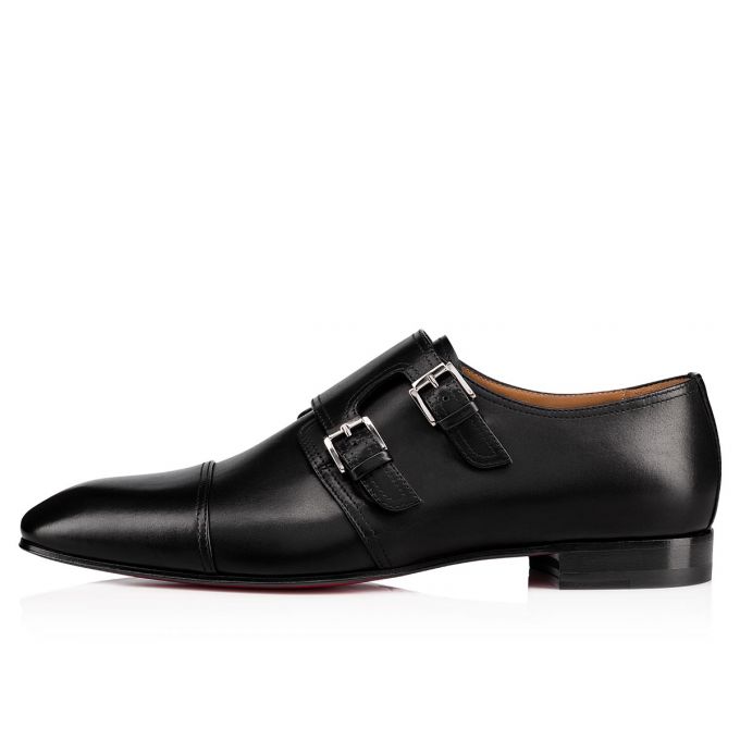 Monk Straps Christian Louboutin Mortimer 000 Calf Monk Straps Hombre Negros | MX-07292