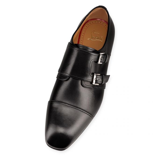 Monk Straps Christian Louboutin Mortimer 000 Calf Monk Straps Hombre Negros | MX-07292