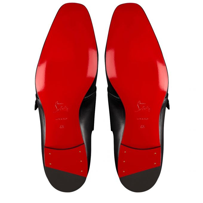 Monk Straps Christian Louboutin Mortimer 000 Calf Monk Straps Hombre Negros | MX-07292