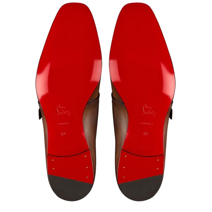 Monk Straps Christian Louboutin Mortimer 000 Havane Calf Monk Straps Hombre Marrom | MX-91755