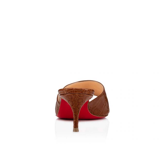 Mulas Christian Louboutin East Mule 55 Calf Mules Mujer Marrom | MX-62642