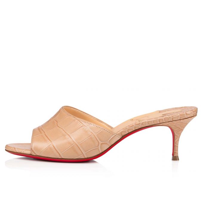 Mulas Christian Louboutin East Mule 55 Calf Mules Mujer Marrom | MX-73606