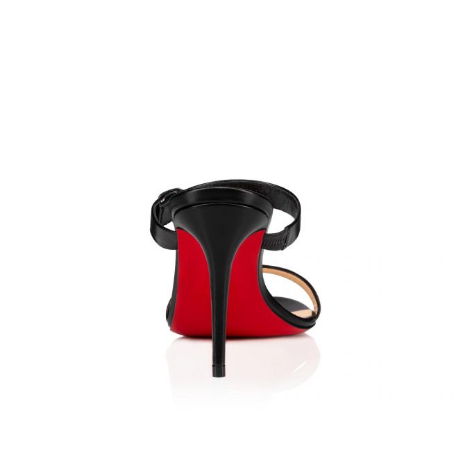 Mulas Christian Louboutin Lock Me 85 Mules Mujer Negros | MX-87197