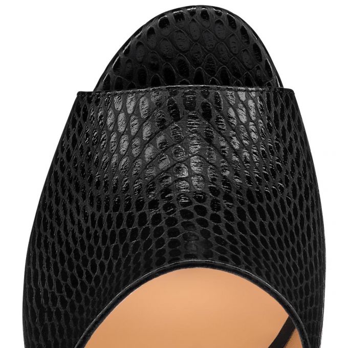 Platforms Christian Louboutin Bingirl 130 Calf Platforms Mujer Negros | MX-71570