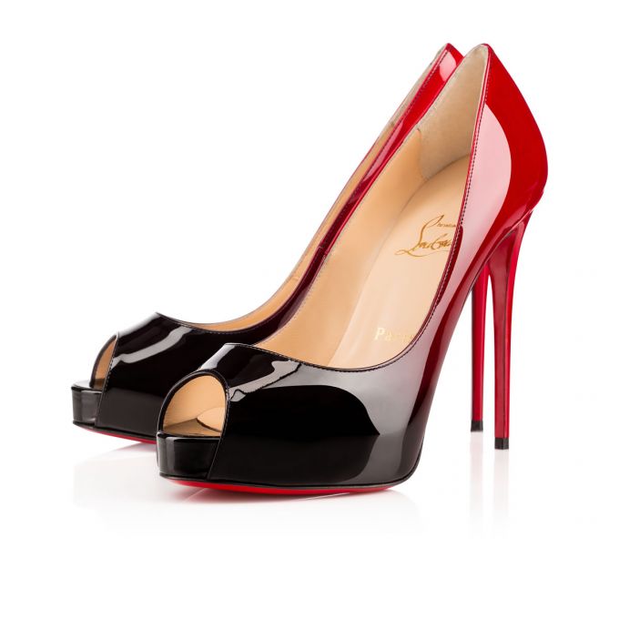 Platforms Christian Louboutin New Very Prive 120 120 Charol Platforms Mujer Negros Rojos | MX-26807