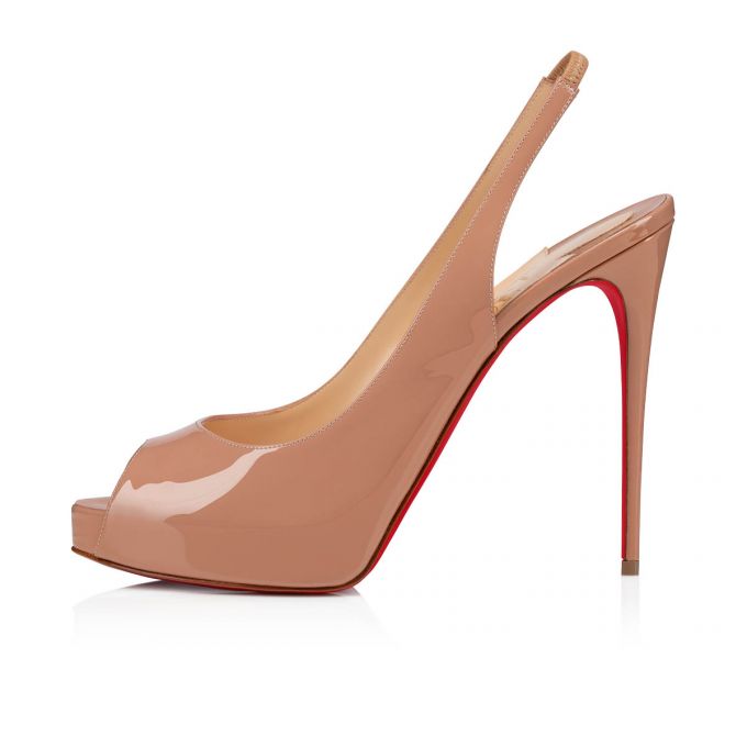 Platforms Christian Louboutin Private Number 120 120 Charol Platforms Mujer Beige | MX-48052