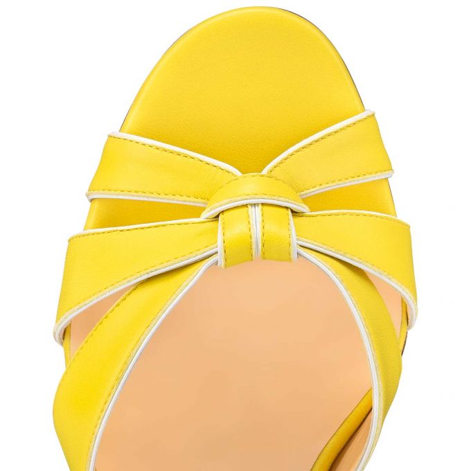 Sandalias Christian Louboutin Anjalili 55 Nappa Sandals Mujer Amarillos | MX-94133