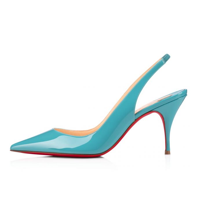 Sandalias Christian Louboutin Clare Sling 080 80 Noumea Charol Sandals Mujer Turquesa | MX-26568