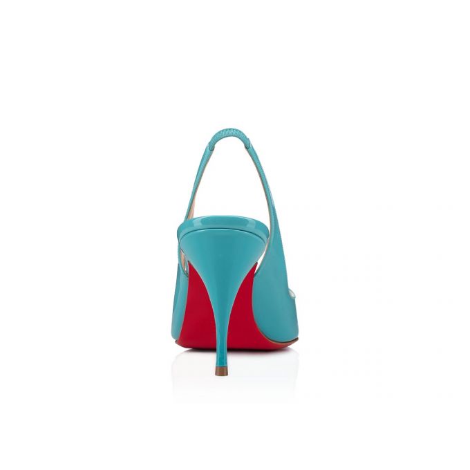 Sandalias Christian Louboutin Clare Sling 080 80 Noumea Charol Sandals Mujer Turquesa | MX-26568