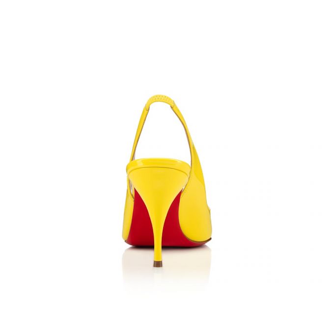 Sandalias Christian Louboutin Clare Sling 080 80 Citronnade Charol Sandals Mujer Amarillos | MX-97717